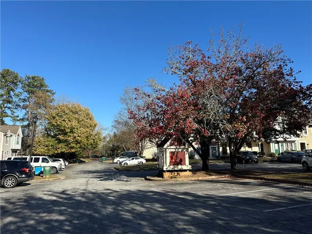 a view of street with trees