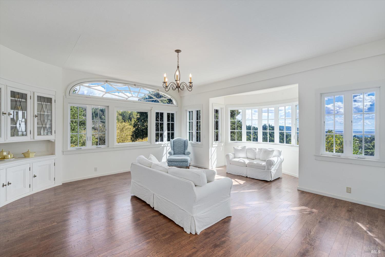3200 Castle Road Sonoma, CA 95476 - Photo 8 of 42 Living room with antique windows