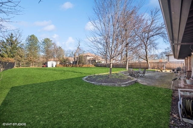 687 Birch Road Glencoe, IL 60022 - Photo 35 of 38 a view of a garden with tall trees
