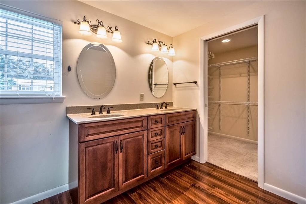 401 Ramsgate Drive Gibsonia, PA 15044 - Photo 14 of 25 Upper level master bathroom with double sink, separate toilet room and walk-in closet.