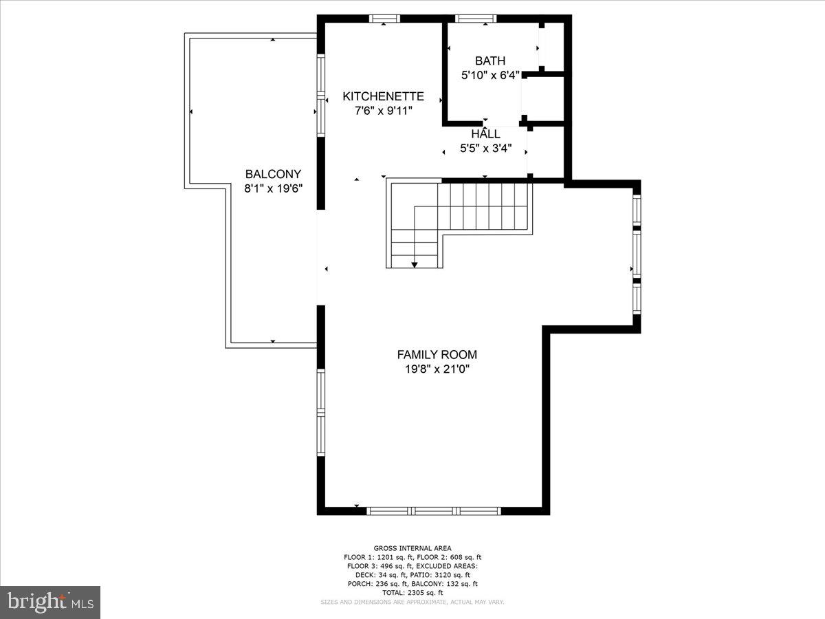27640 Villa Road Easton, MD 21601 - Photo 64 of 65 Caretaker's Cottage - Second Level Floorplan