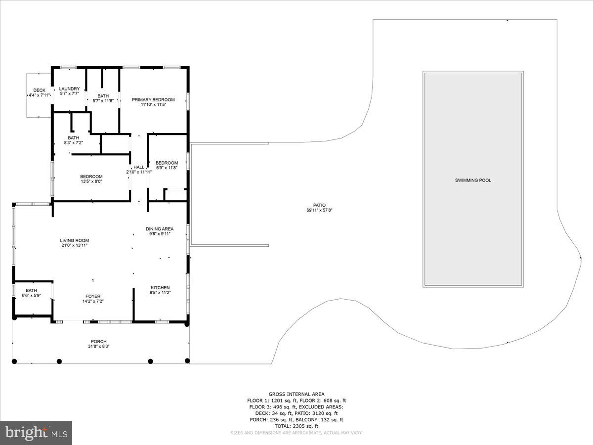 27640 Villa Road Easton, MD 21601 - Photo 65 of 65 Guest/Pool House Floorplan