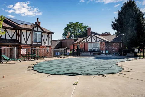 a front view of a house with entertaining space