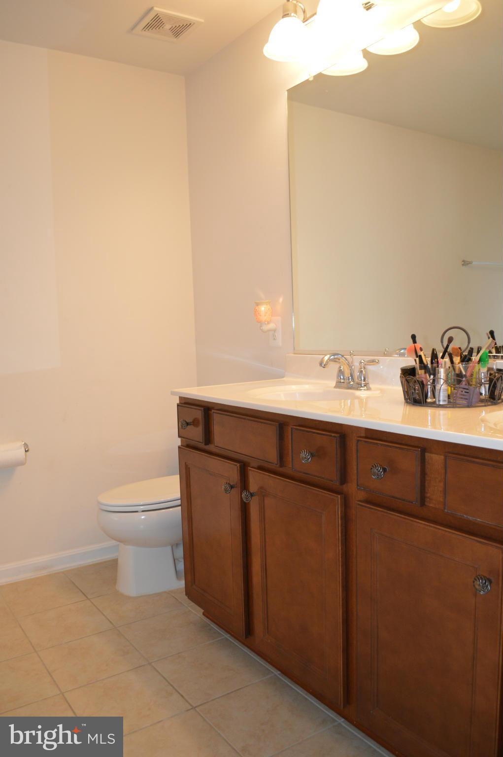 4229 Meyers Road Triangle, VA 22172 - Photo 16 of 29 a bathroom with a sink a toilet and mirror