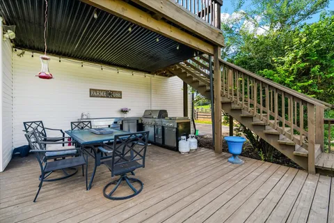 a view of a lake with a house in the background