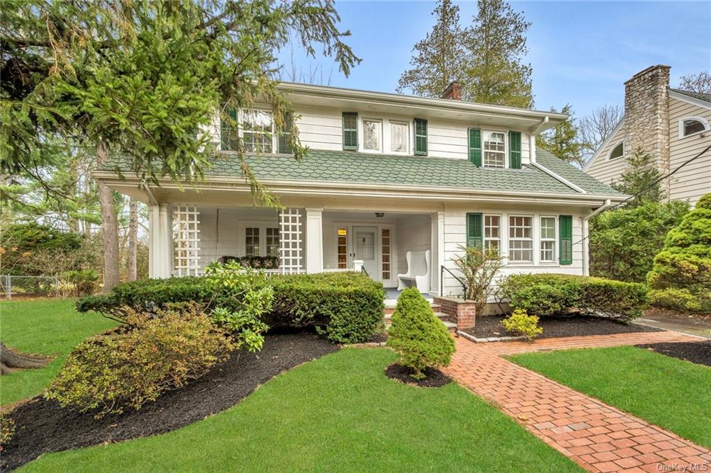 Welcome home to 75 Popham Road! A beautiful Fox Meadow colonial close to the Scarsdale train station, shops, houses of worship and restaurants.