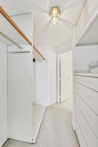 an empty room with closet