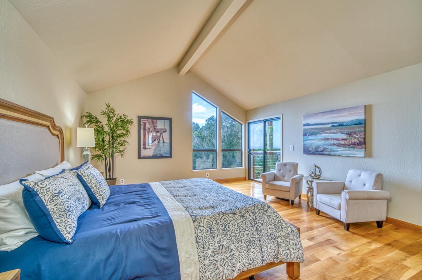 925 Skyward Drive Aptos, CA 95003 - Photo 52 of 95 a living room with furniture and a large window