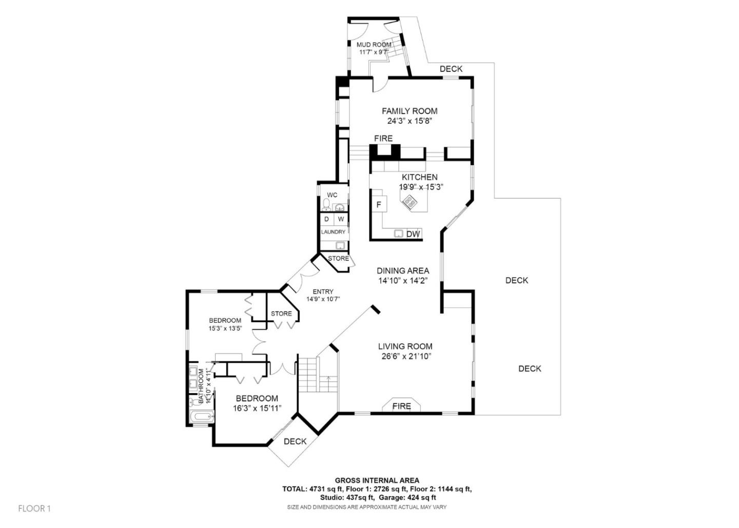 925 Skyward Drive Aptos, CA 95003 - Photo 65 of 95 a picture of a floor plan