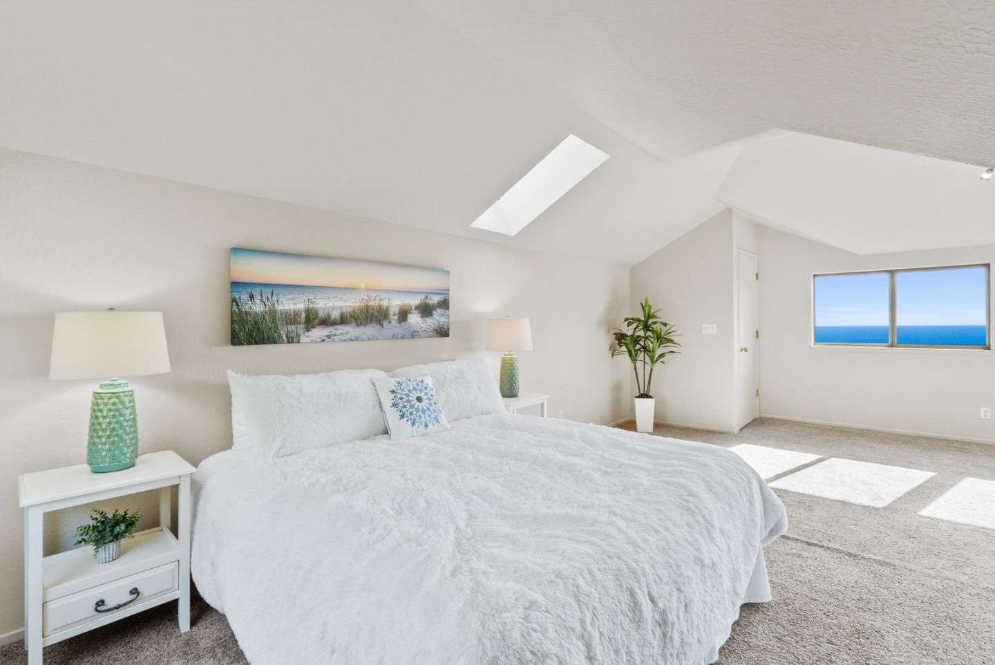 925 Skyward Drive Aptos, CA 95003 - Photo 68 of 95 a bedroom with a bed and a night stand