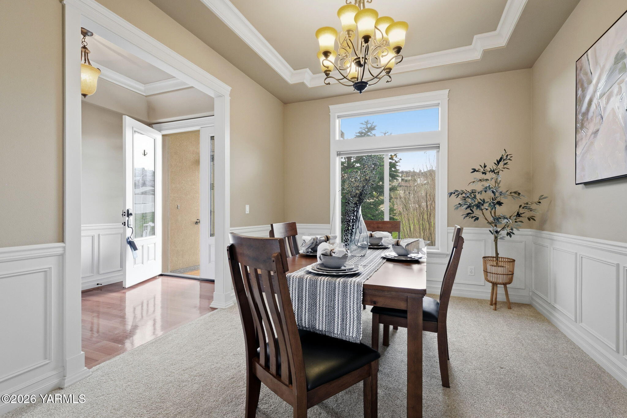 609 North 74th Avenue Yakima, WA 98908 - Photo 9 of 34 a view of a dining room with furniture window and outside view