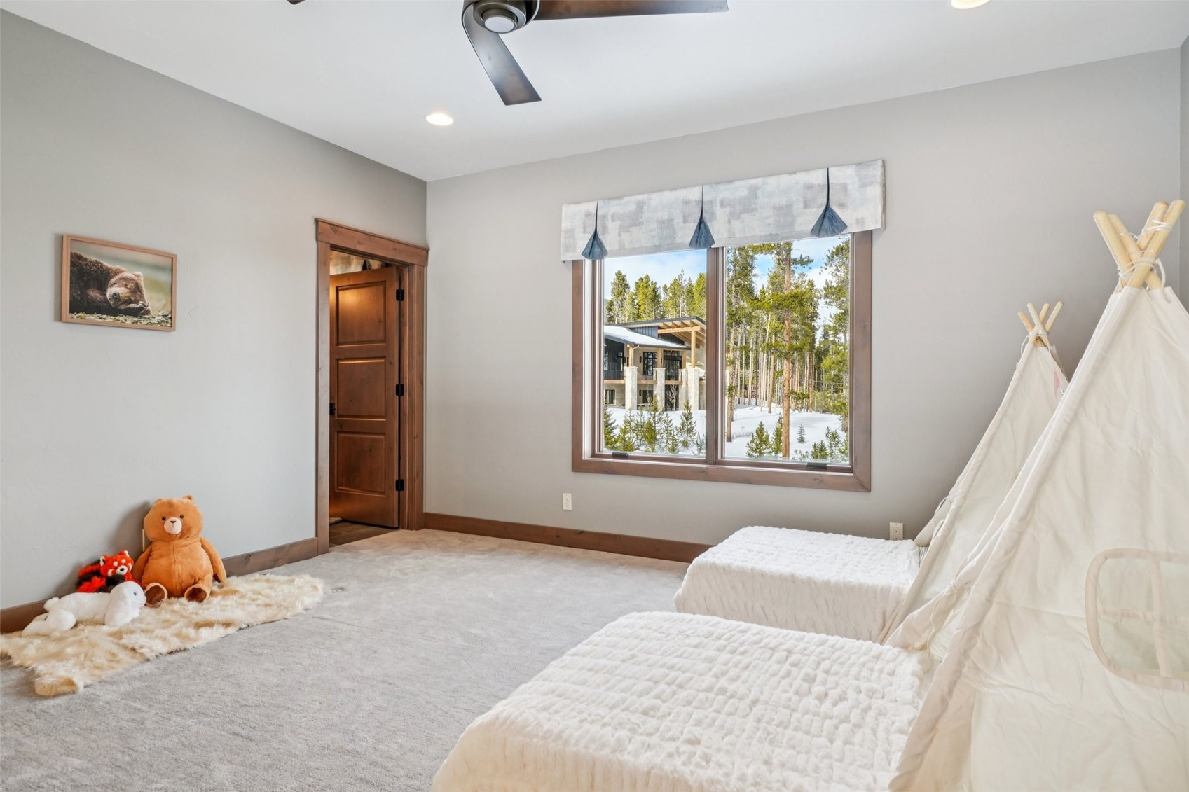 60 Barton Ridge Drive Breckenridge, CO 80424 - Photo 32 of 50 Carpeted bedroom with ceiling fan and recessed lighting