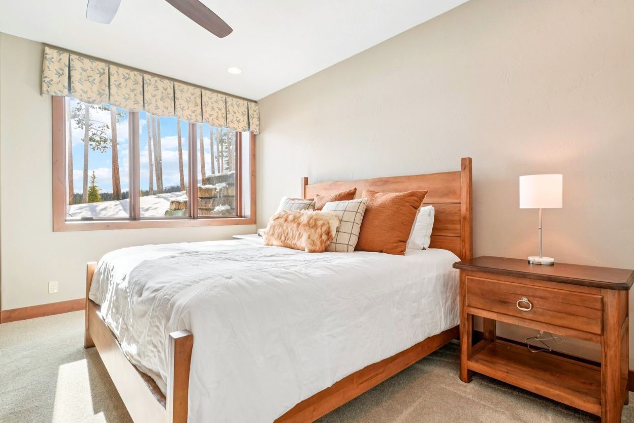 60 Barton Ridge Drive Breckenridge, CO 80424 - Photo 33 of 50 Bedroom featuring light colored carpet, a ceiling fan, and recessed lighting