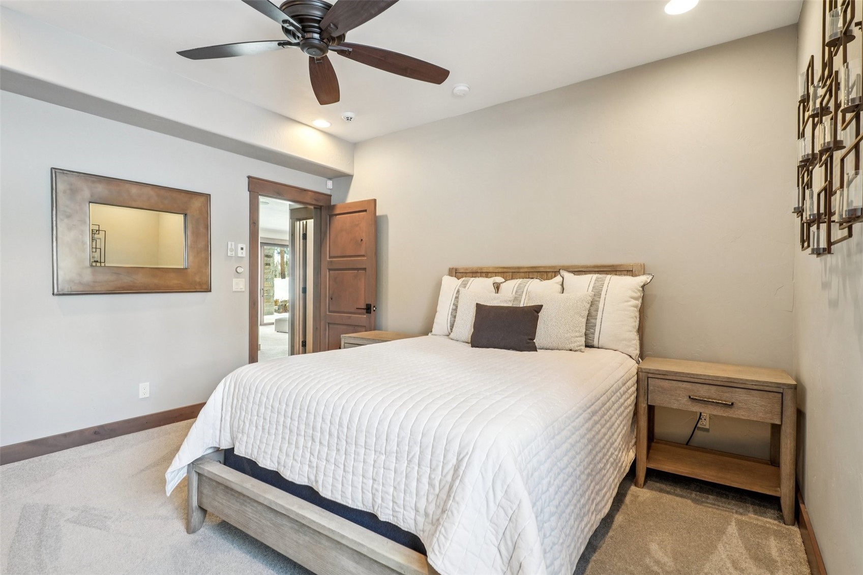 60 Barton Ridge Drive Breckenridge, CO 80424 - Photo 41 of 50 Bedroom featuring recessed lighting, ceiling fan, and carpet flooring