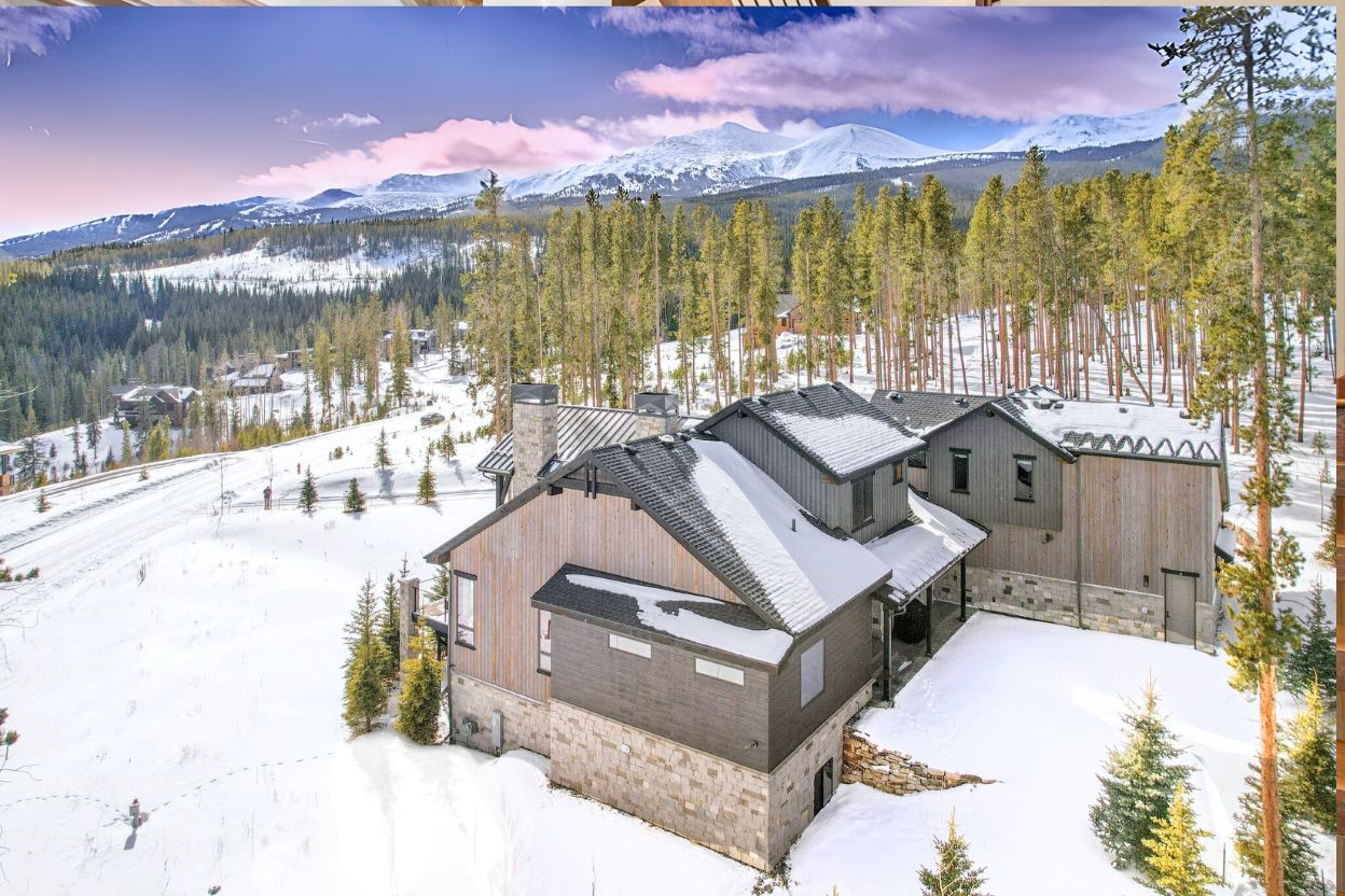 60 Barton Ridge Drive Breckenridge, CO 80424 - Photo 50 of 50 Snowy aerial view with a mountain view