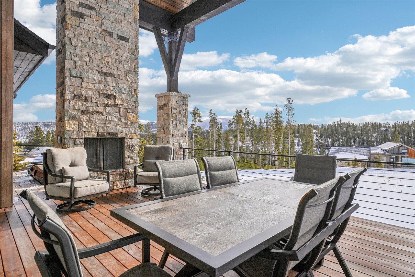 60 Barton Ridge Drive Breckenridge, CO 80424 - Photo 9 of 50 Wooden terrace featuring outdoor dining area