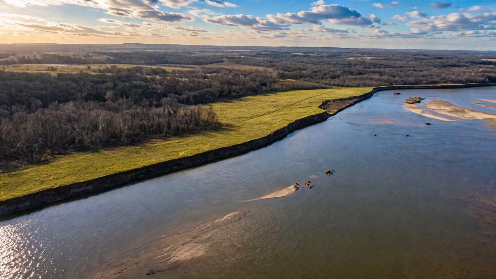2 West Fern Mountain Road Muskogee, OK 74401 - Photo 46 of 55 Expansive waterfront acreage with a broad riverfront