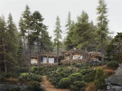 a view of lake and mountain