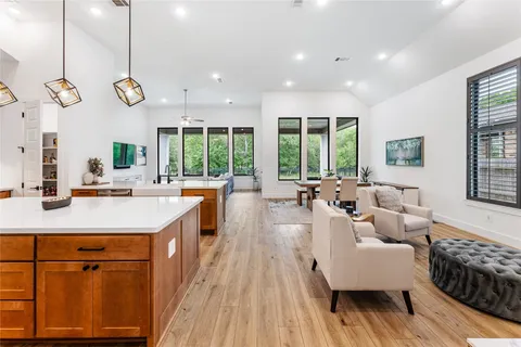a bathroom with a sink vanity and a mirror