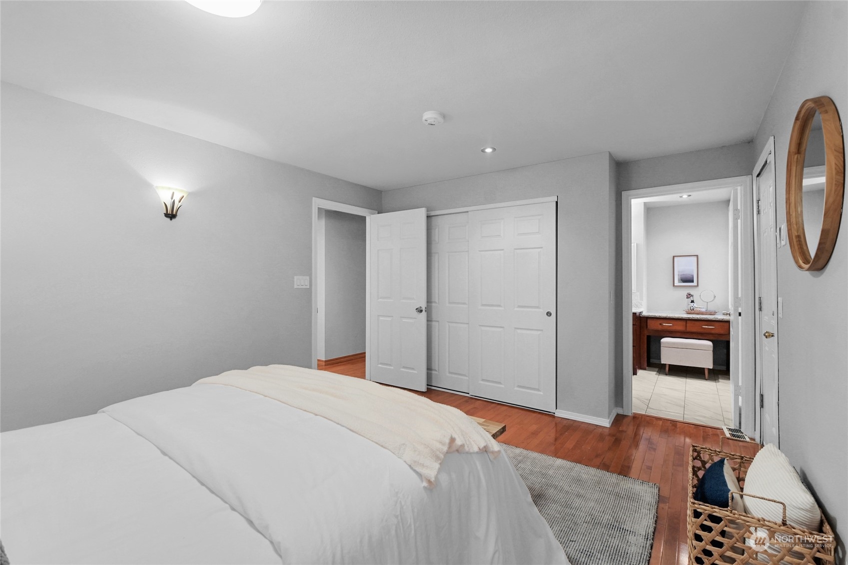 428 Southwest 124th Street Seattle, WA 98146 - Photo 15 of 28 a bedroom with a bed and a television