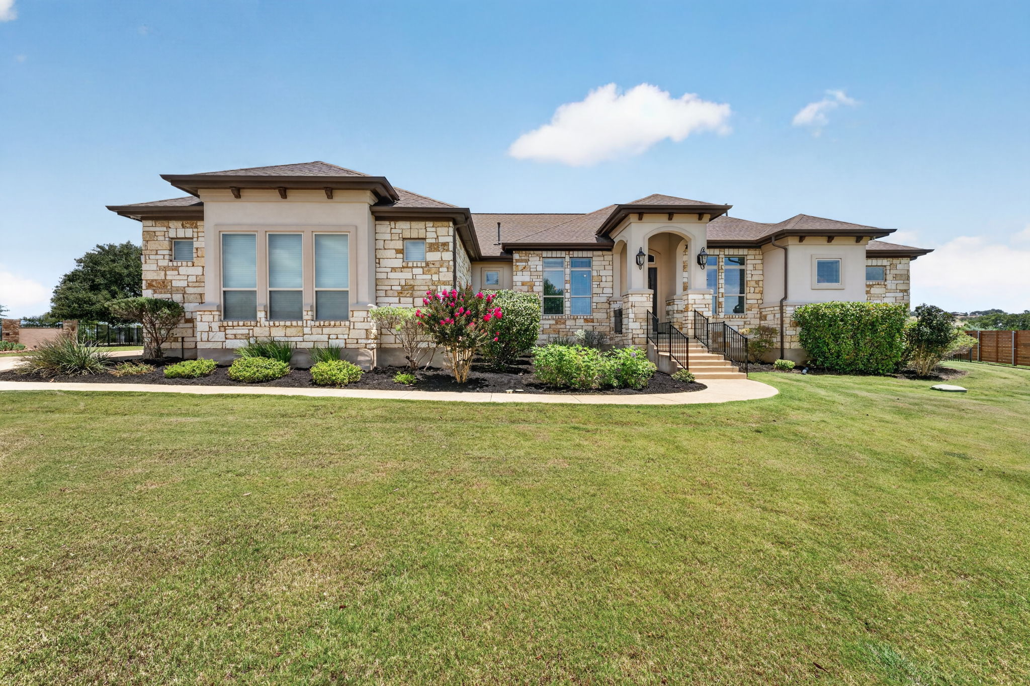 105 Coopers Hill Road Georgetown, TX 78633 - Photo 3 of 40 a front view of house with yard and green space