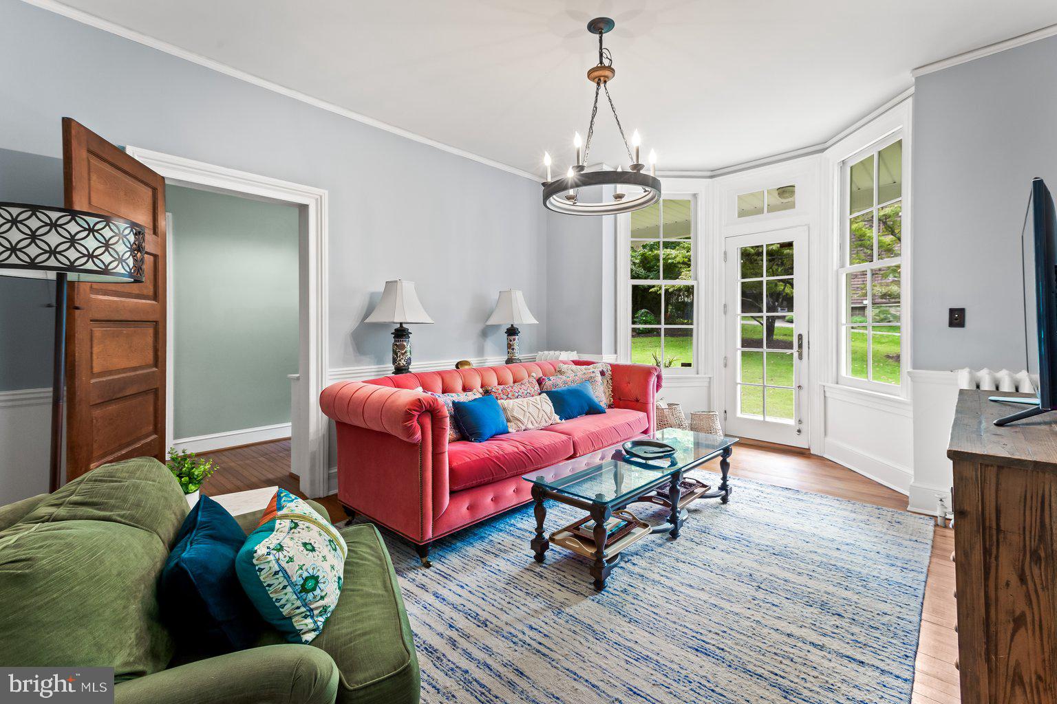 1809 Dixon Road Baltimore, MD 21209 - Photo 28 of 62 Family Room/Den with French doors to side yard
