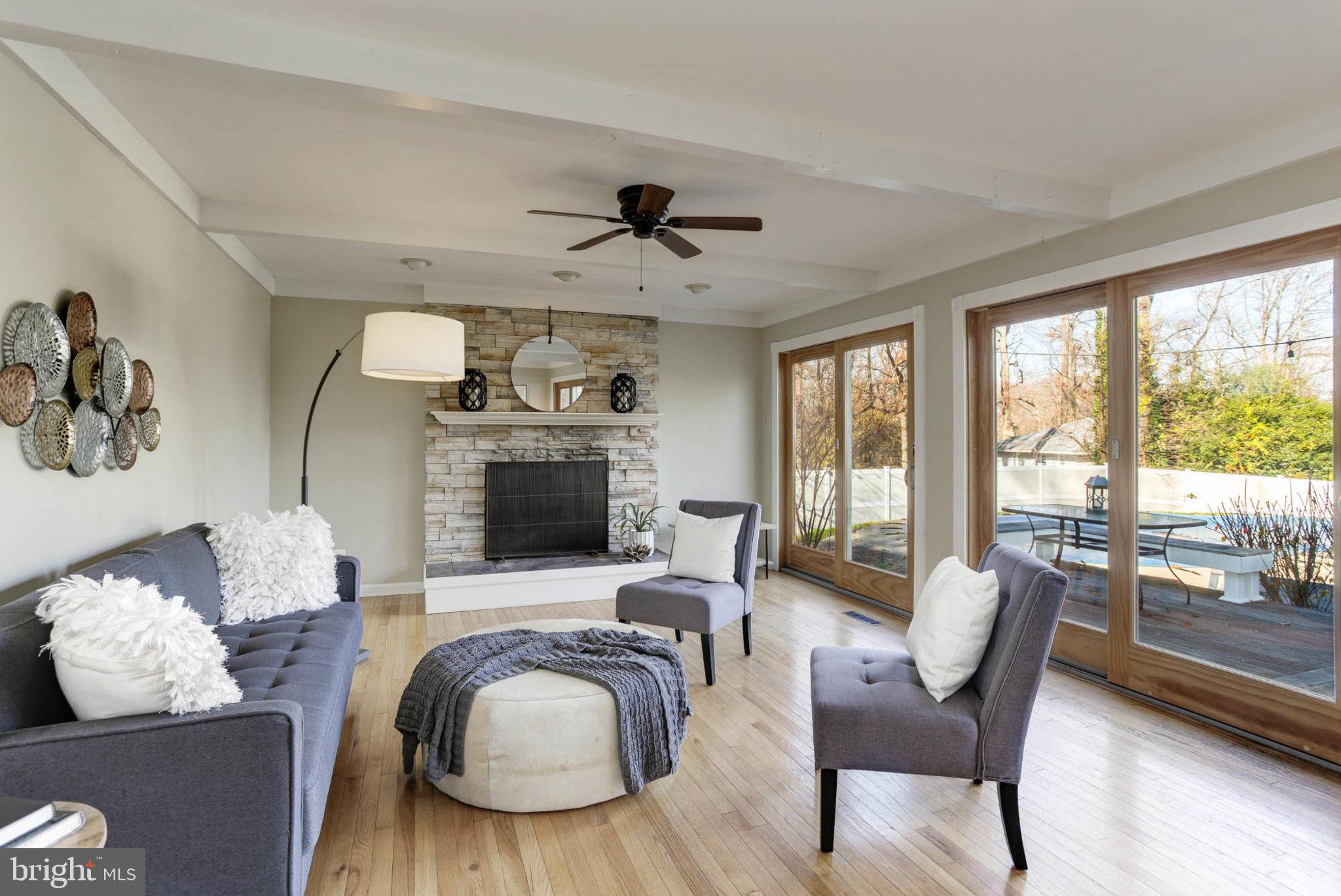 648 Shore Acres Road Arnold, MD 21012 - Photo 17 of 60 Family Room with Wood Burning Fireplace