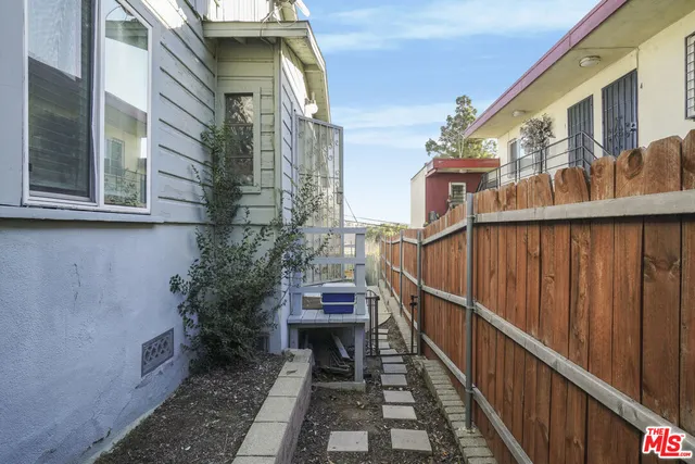 a backyard of a house