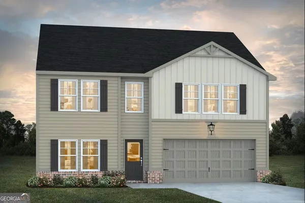 a front view of a house