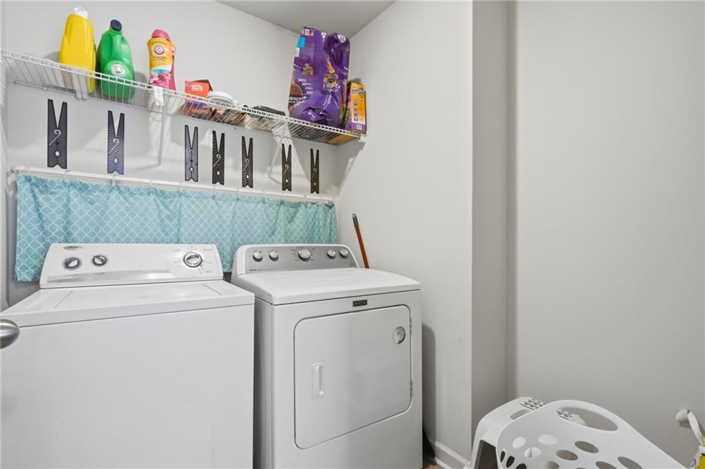 123 Renford Road Ball Ground, GA 30107 - Photo 22 of 27 a utility room with dryer and washer