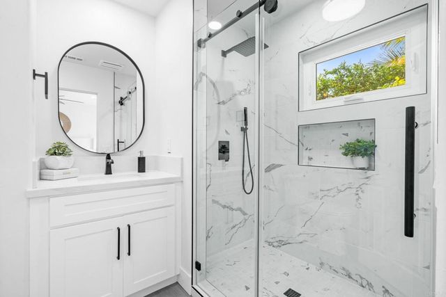 a view of an ocean and beach