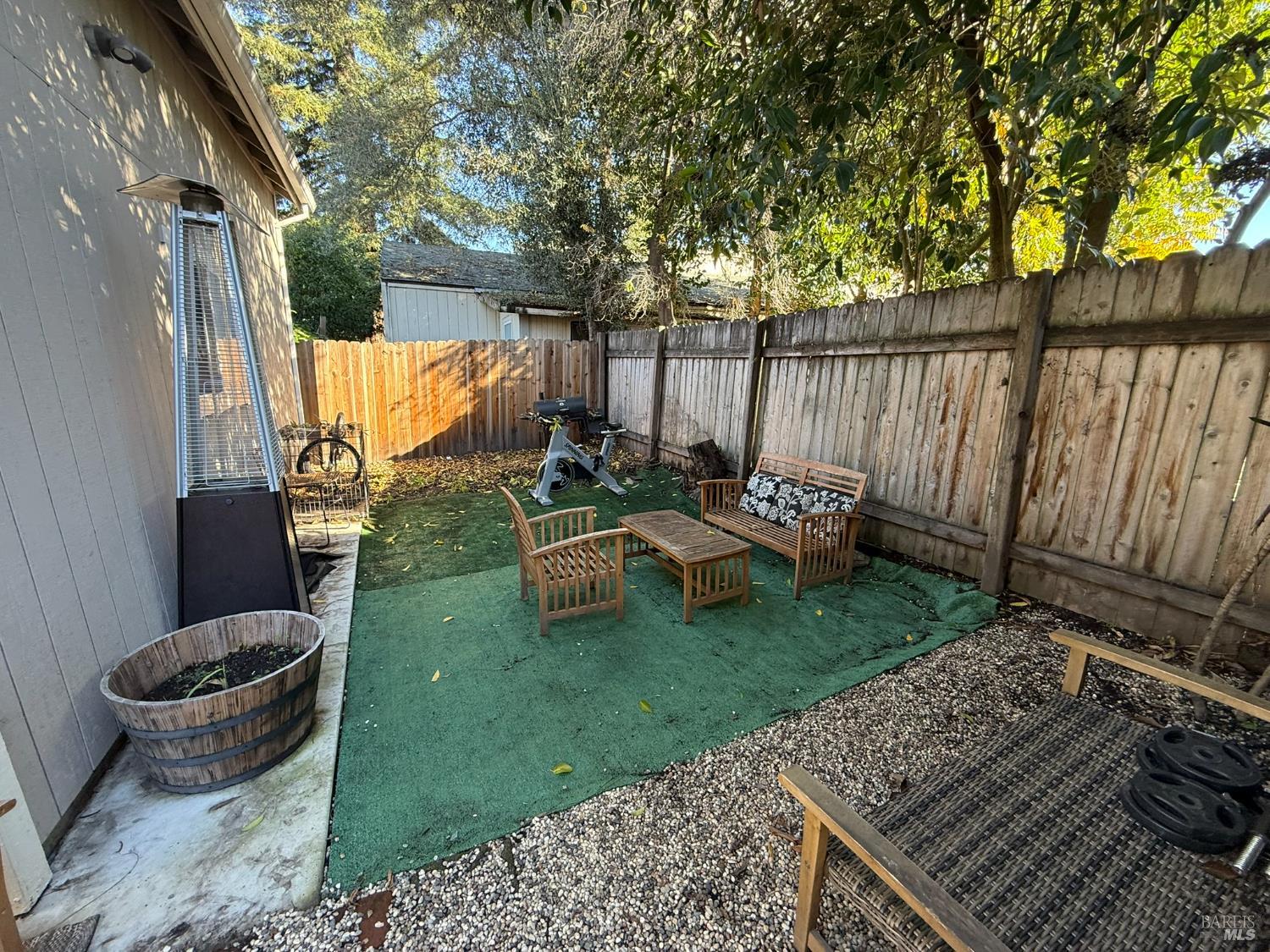 930 Morgan Street, Unit 3 Santa Rosa, CA 95401 - Photo 22 of 53 a view of a backyard with sitting area