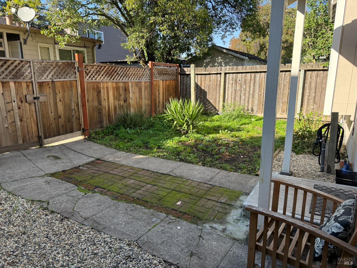 930 Morgan Street, Unit 3 Santa Rosa, CA 95401 - Photo 34 of 53 a view of a backyard with plants