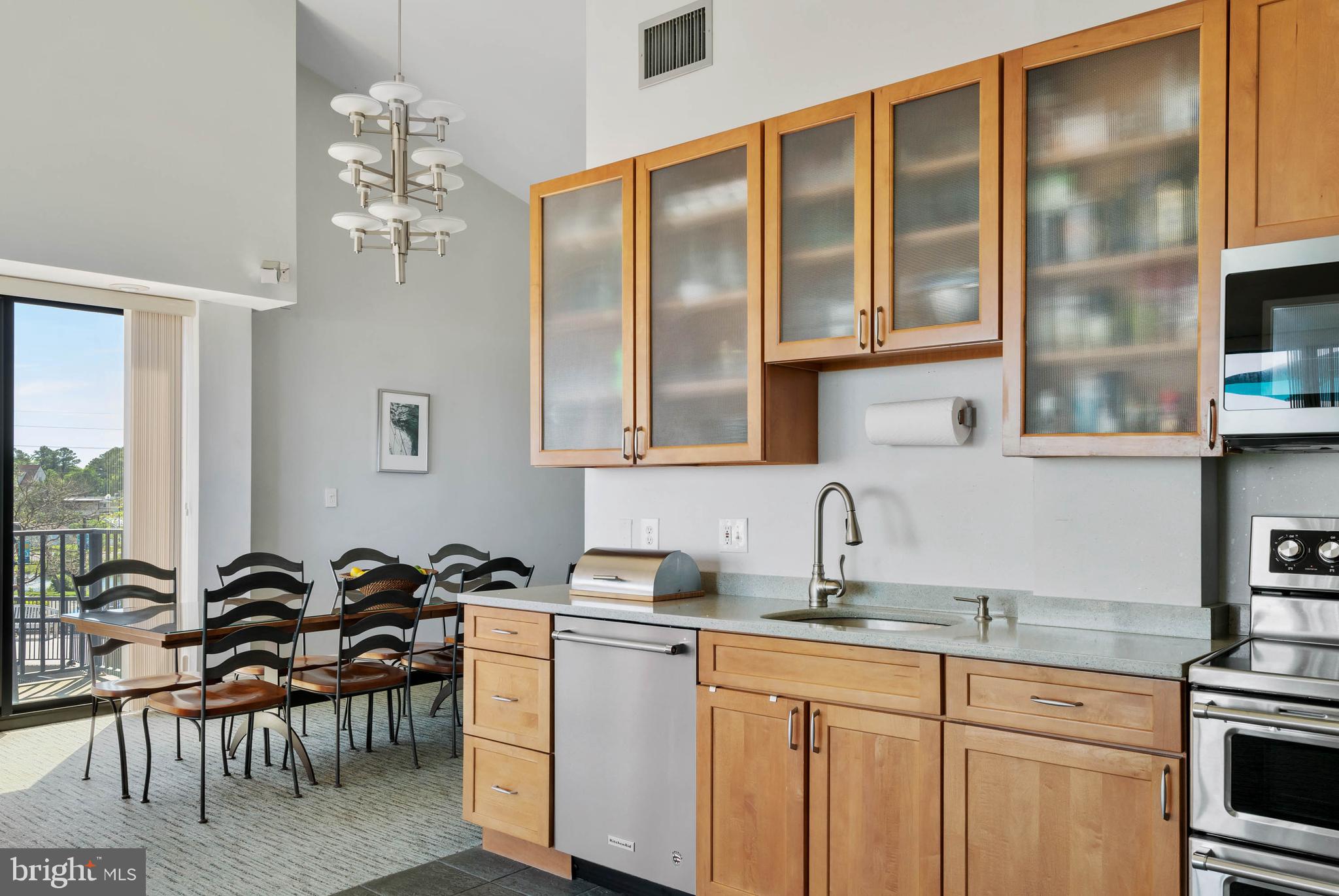 Brandywine, Unit 2HS Bethany Beach, DE 19930 - Photo 12 of 49 Maple kitchen cabinets with glass