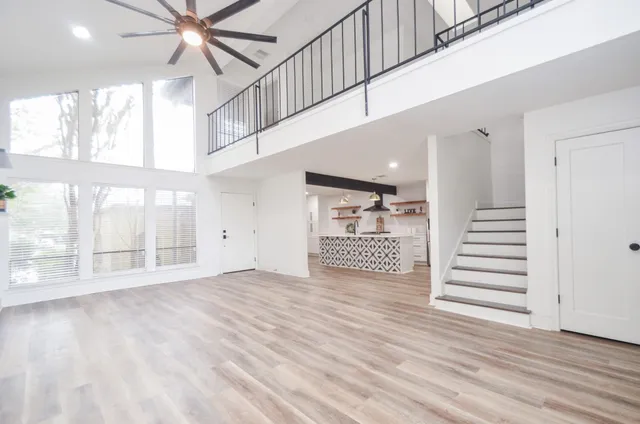 a kitchen with a stove and a sink