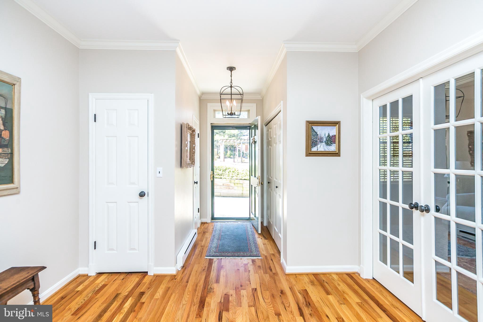 8023 Strauff Road, Unit 8C Towson, MD 21204 - Photo 3 of 50 Foyer with French Doors into den