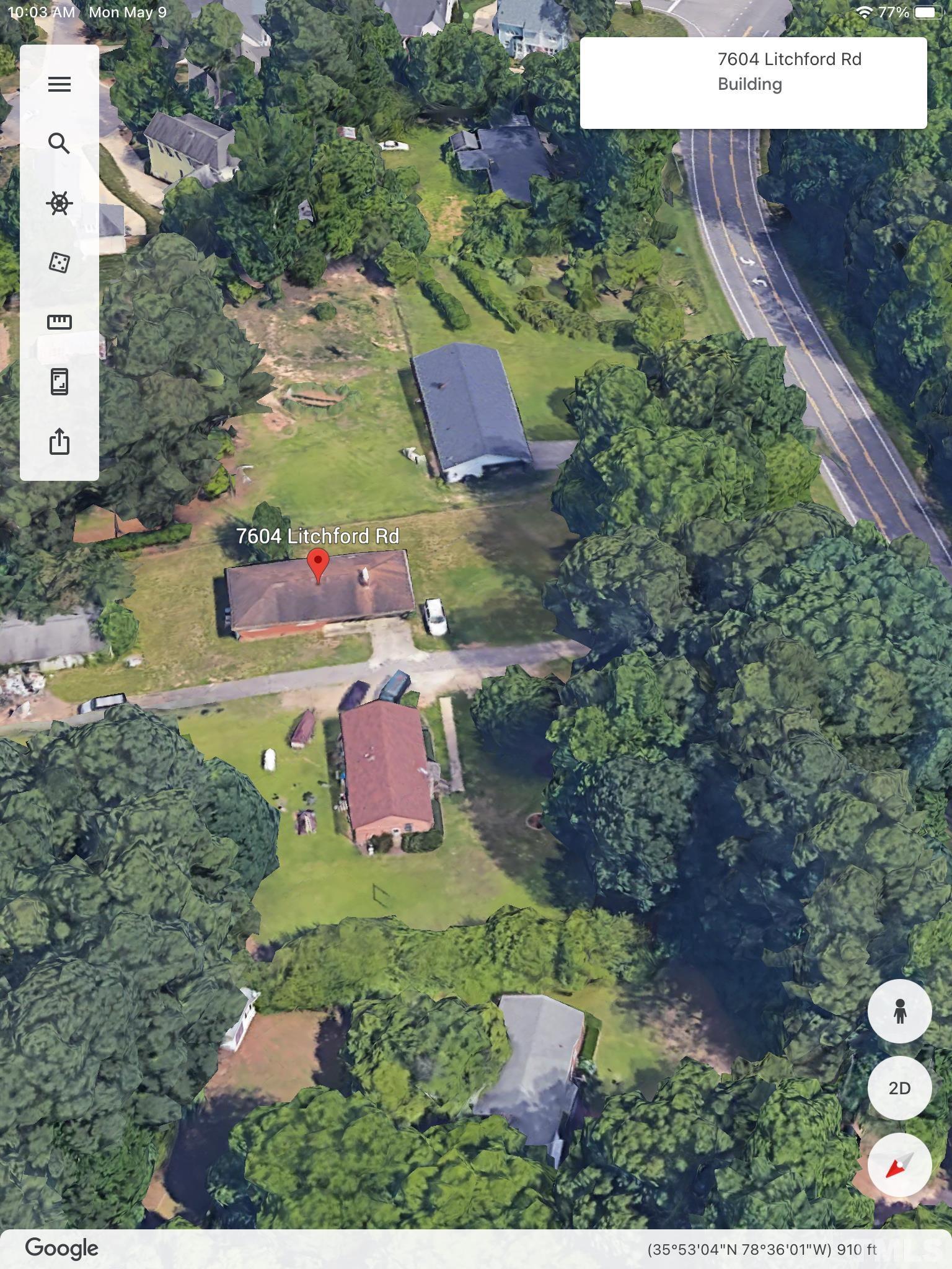 7608 Litchford Road Raleigh, NC 27615 - Photo 4 of 4 an aerial view of a house with a yard