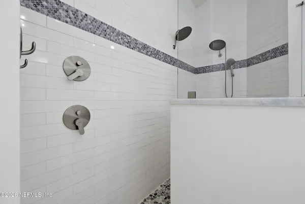 a view of a balcony with city view