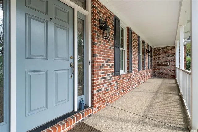 a view of front door