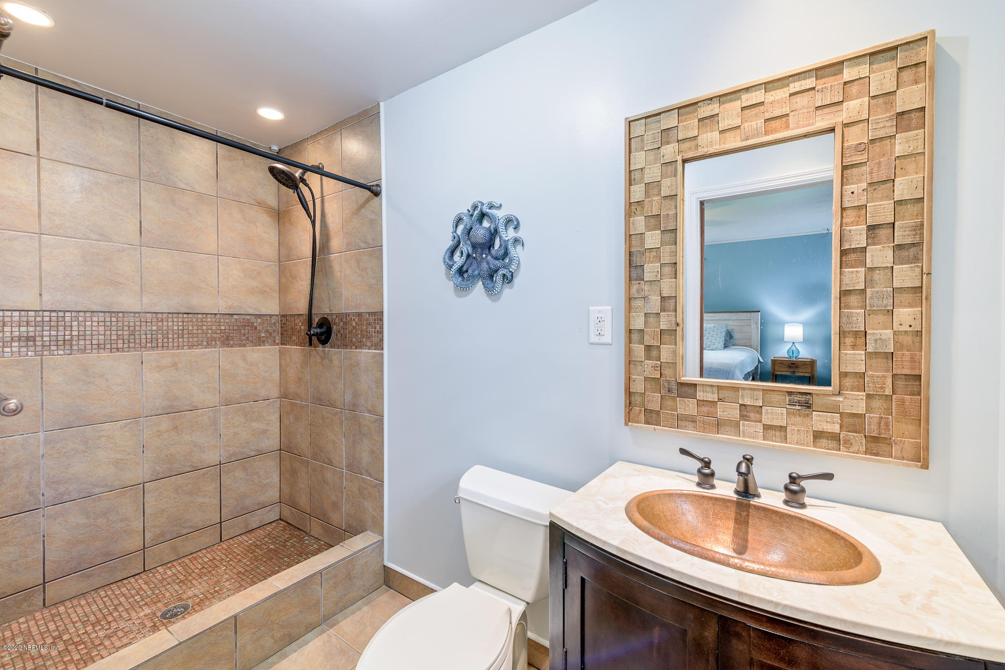 256 Baisden Road Jacksonville, FL 32218 - Photo 15 of 26 a bathroom with a sink a toilet and shower