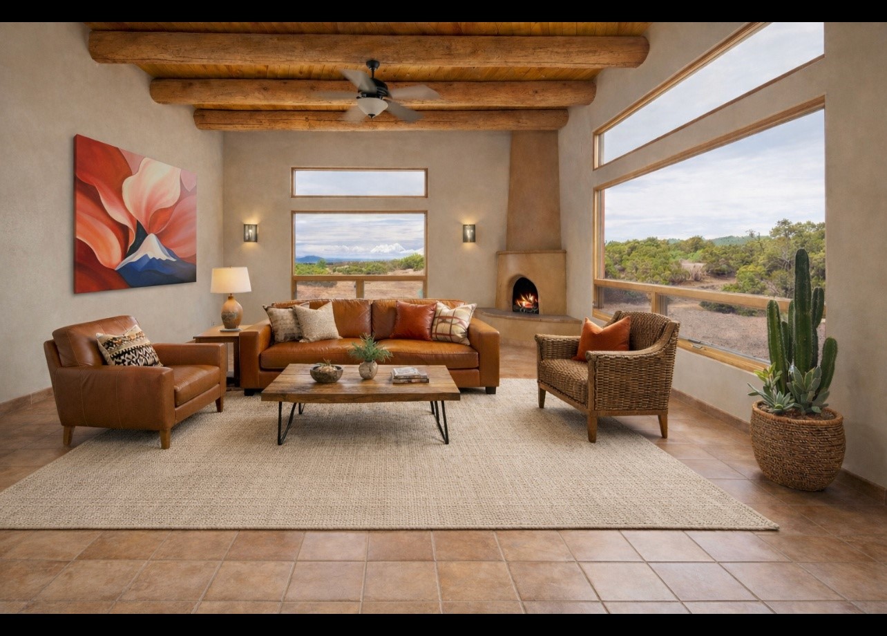 5 Rico Court Santa Fe, NM 87508 - Photo 6 of 32 Living room virtually staged