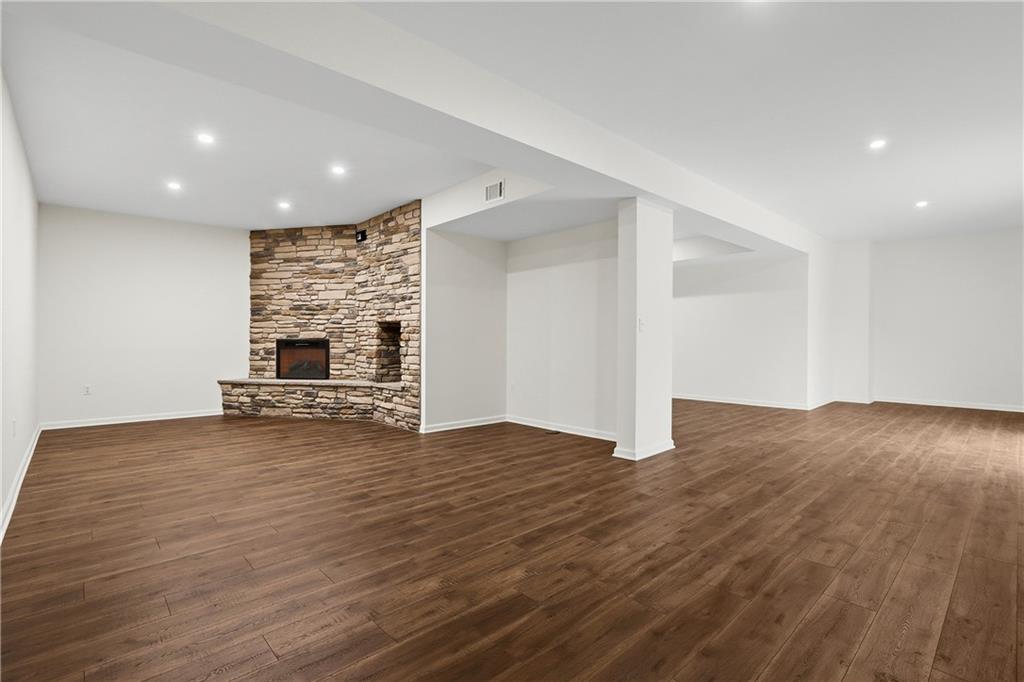 5149 Watters Road Lower Burrell, PA 15068 - Photo 39 of 49 a view of kitchen with microwave and hardwood floor