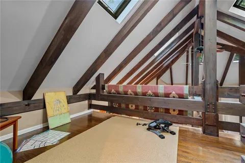 a view of an outdoor space with seating area