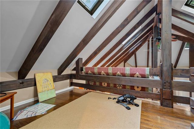 a view of an outdoor space with seating area