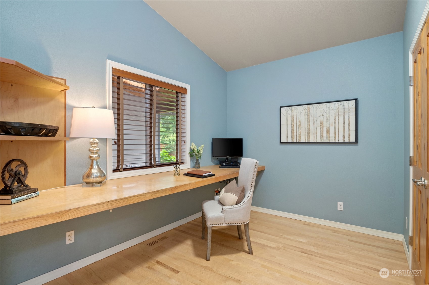 3860 Northeast Iverson Road Poulsbo, WA 98370 - Photo 19 of 40 a view of a workspace with a window