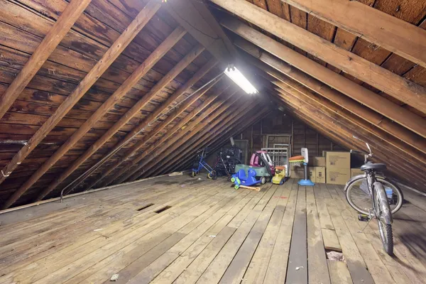 a view of storage and utility room