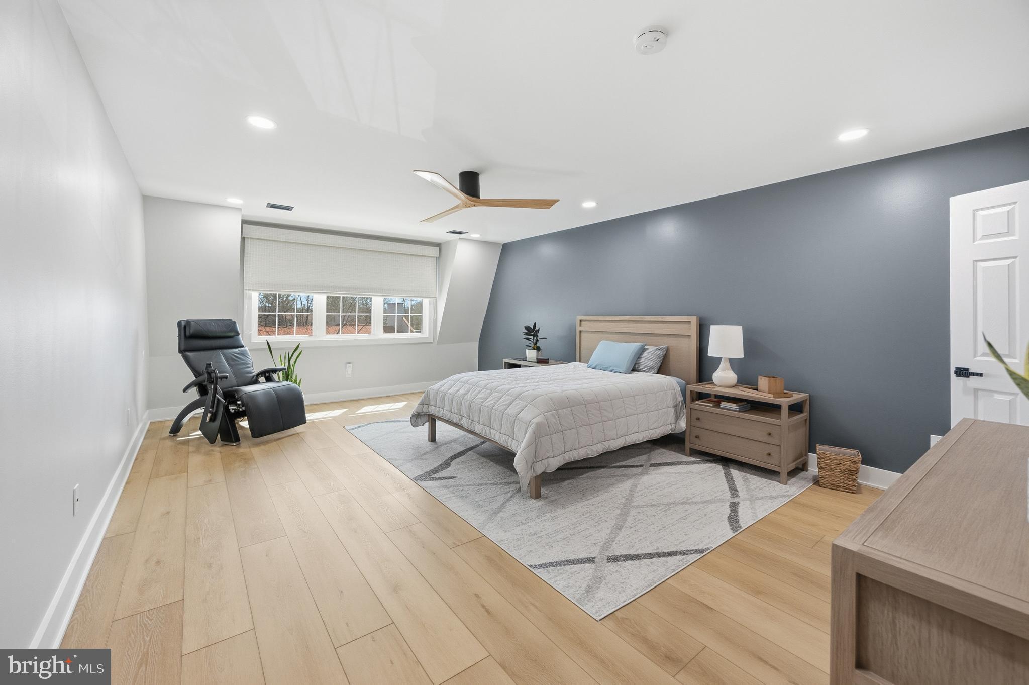 15 Haddonfield Cmns, Unit 15 Haddonfield, NJ 08033 - Photo 15 of 48 a bedroom with a bed and furniture