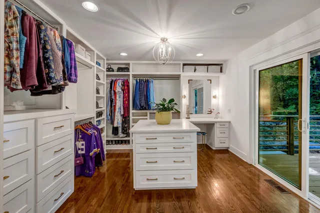 a view of a kitchen from the hallway