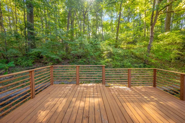 a view of outdoor space and deck