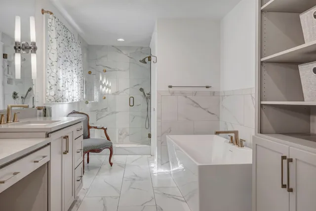 a living room with furniture large window and wooden floor